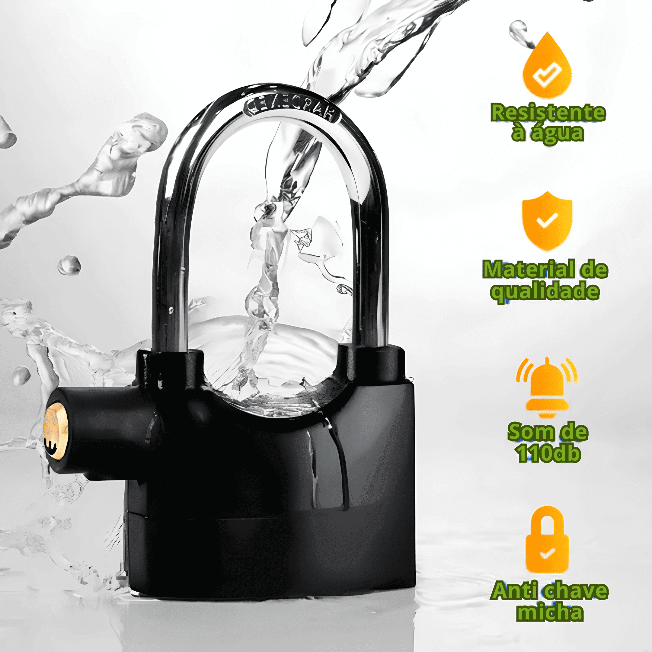 Cadeado Com Alarme Antifurto 🔥ÚLTIMAS UNIDADES🔥