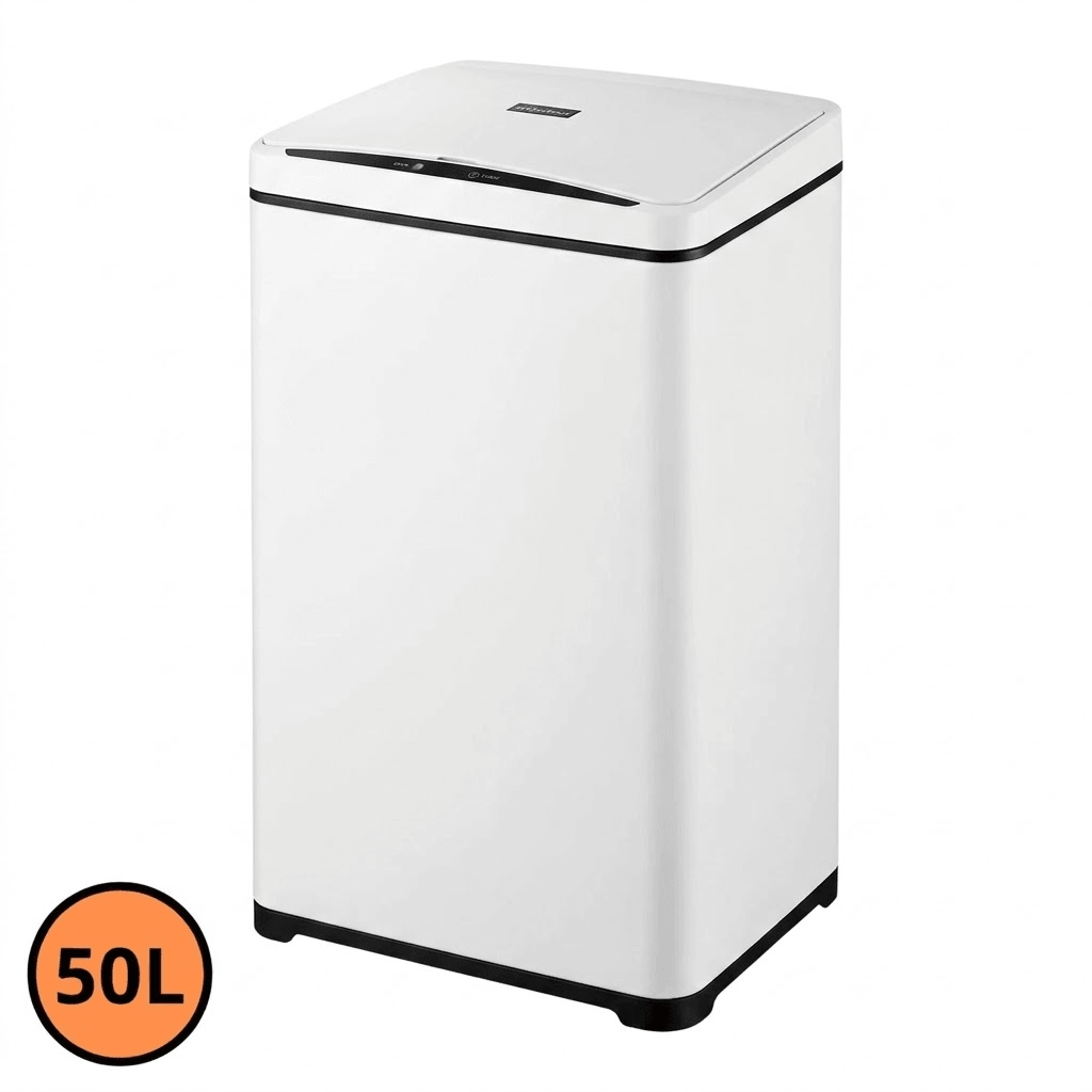 Lixeira Automática Inteligente com Sensor de Movimento - Quadrada · Inox · 50L - Imagem 10