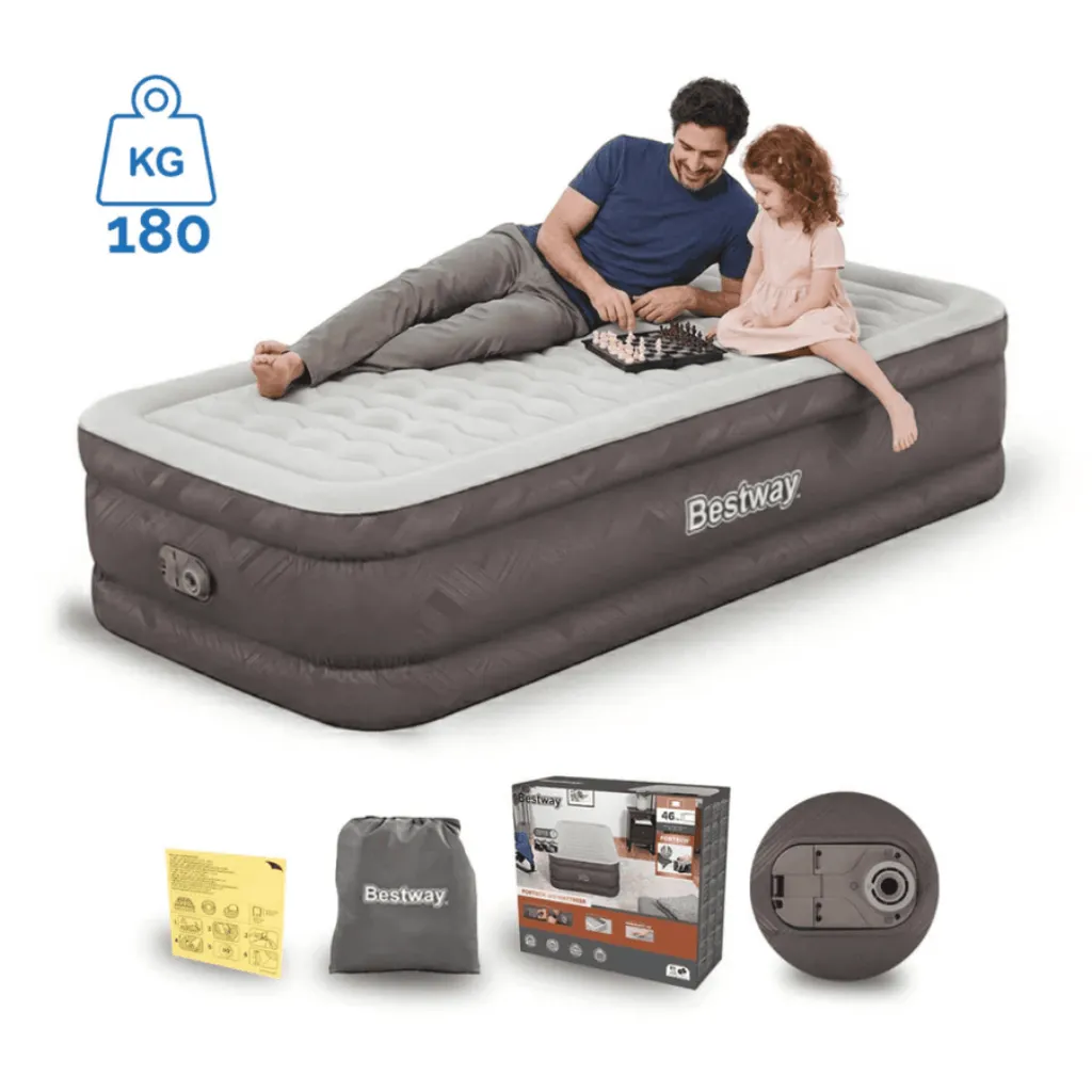Colchão Inflável Bestway Bivolt com Bomba Embutida - Casal - Imagem 10
