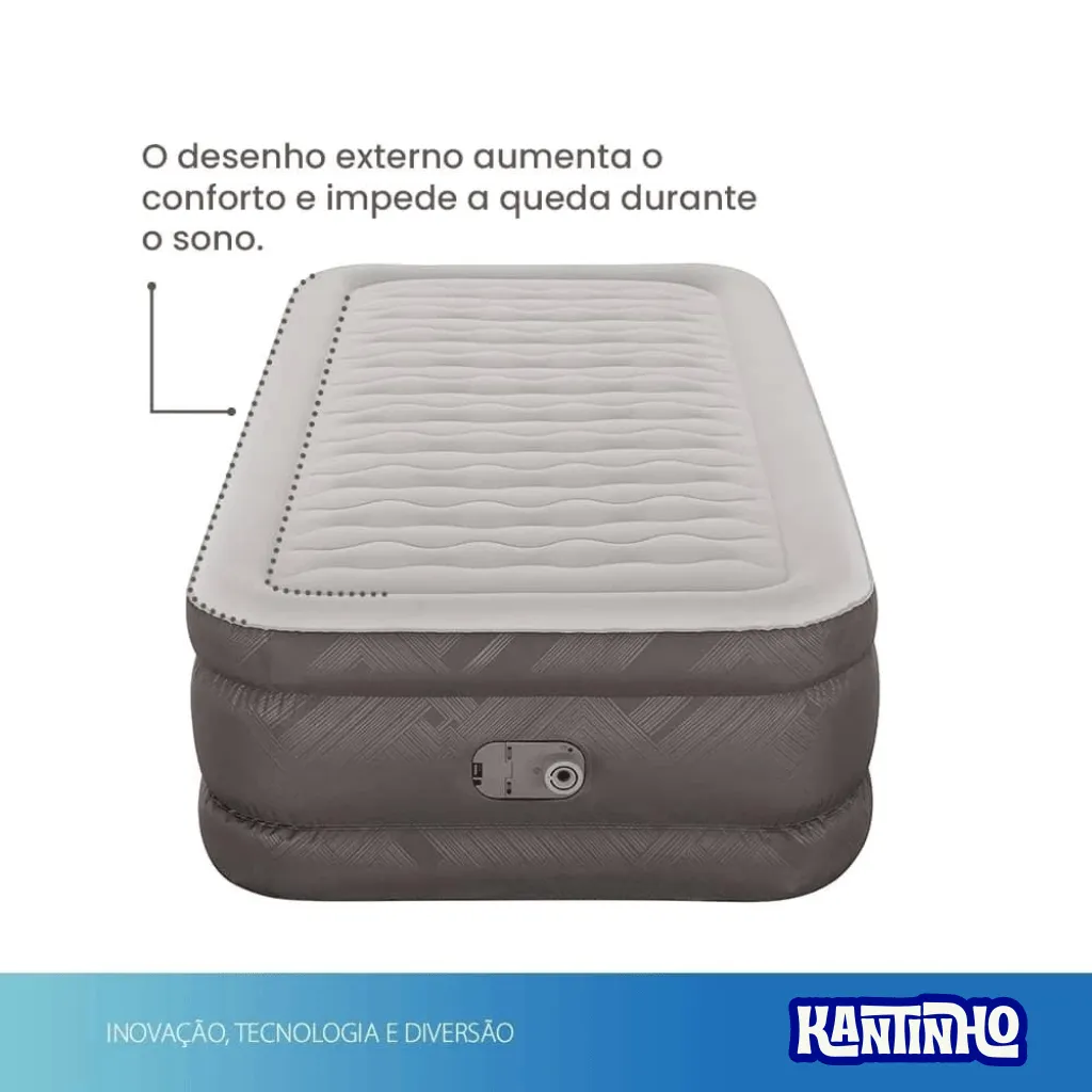 Colchão Inflável Bestway Bivolt com Bomba Embutida - Casal - Imagem 16