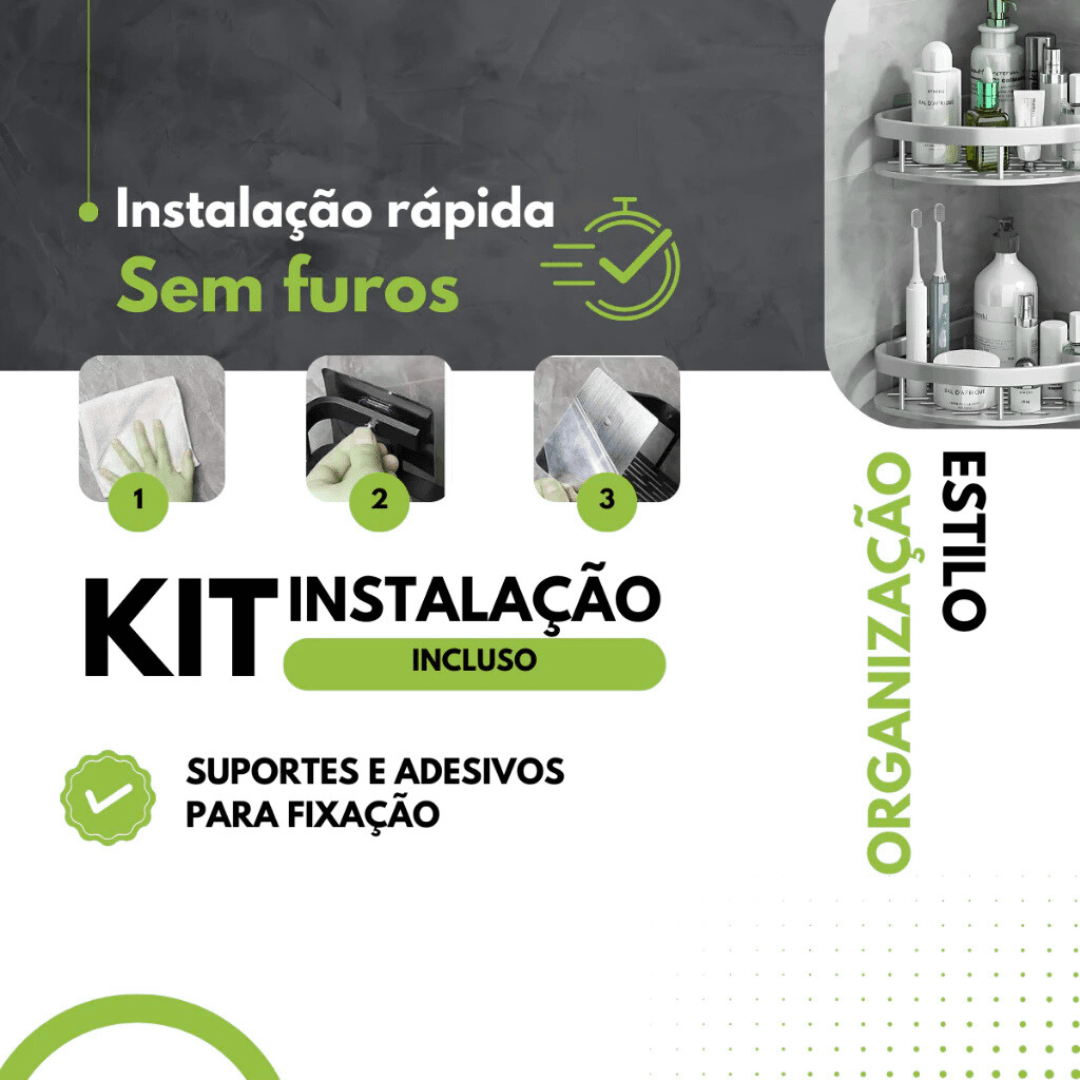 Kit 2 Cantoneiras Preta - Imagem 2