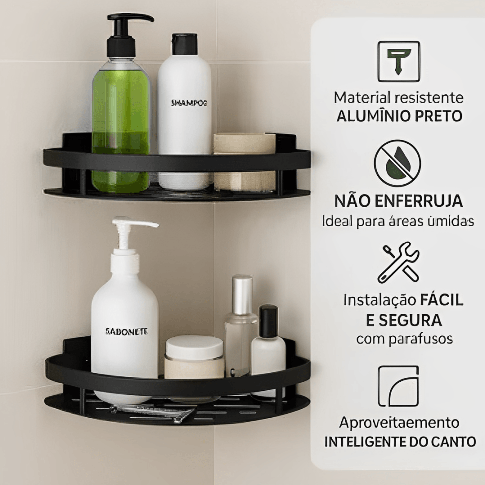 Kit 2 Cantoneiras Preta - Imagem 8