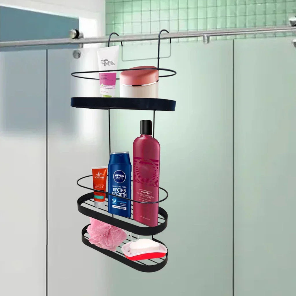Suporte Porta Shampoo 3 Andares Preto - Imagem 4