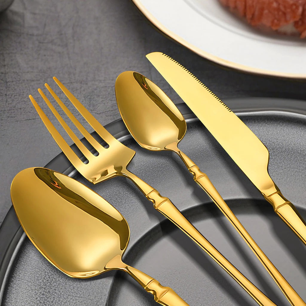 Dourado Luxo / 24 Peças - Imagem 12