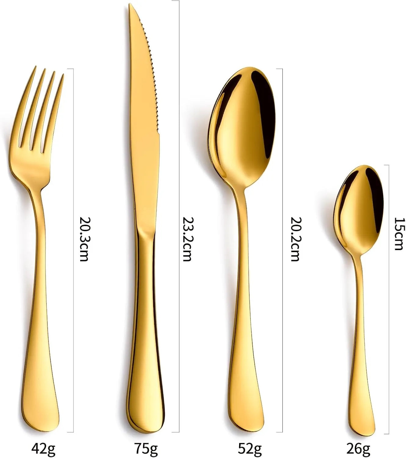 Dourado Luxo / 24 Peças - Imagem 9